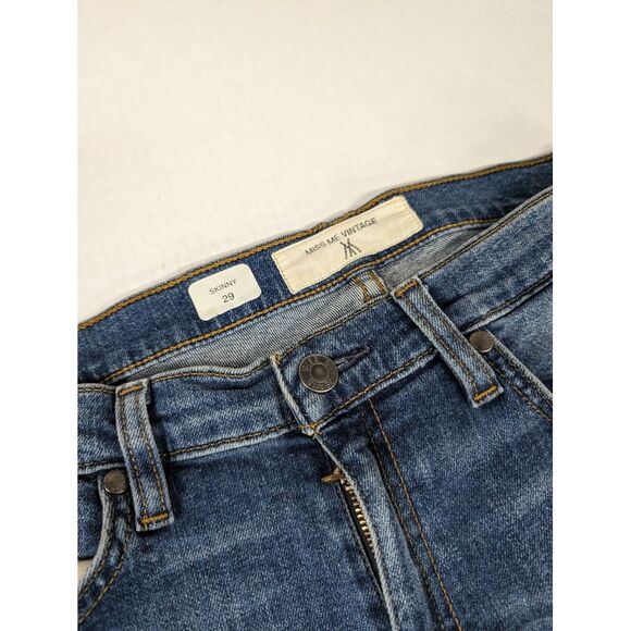 MISS ME Vintage Edition Skinny Jeans Size‎ 29 Nico Quilt Embroidered VP1005S - Picture 8 of 12
